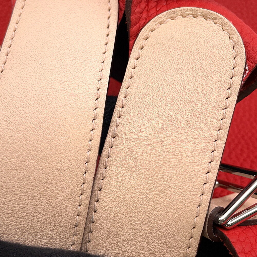 Hermes Picotin Lock GM Eclat Rouge Tomato Rose Eglantine Taurillon Clemence S... - Picture 11 of 14